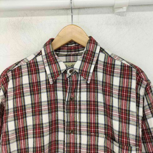 エディーバウアー Eddie Bauer 90s 白タグ タータンチェック L/S ネルシャツ メンズ import:XS