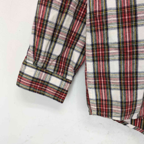 エディーバウアー Eddie Bauer 90s 白タグ タータンチェック L/S ネルシャツ メンズ import:XS