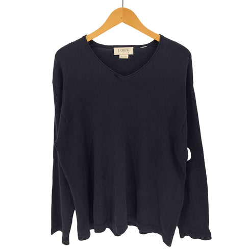 ジェイクルー J.CREW 90-00s 白タグ V字 ロールネック コットンニット メンズ import:M