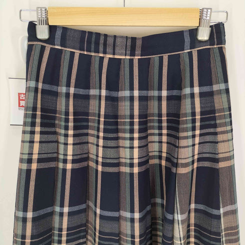 ペンドルトン PENDLETON 70~80S USA製 MISS ロケットTALON チェック柄 フレア ロング スカート レディース 8