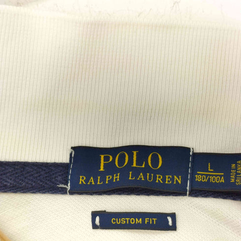 ポロバイラルフローレン Polo by RALPH LAUREN ビッグポニー エンブレム ナンバリング ポロシャツ メンズ L