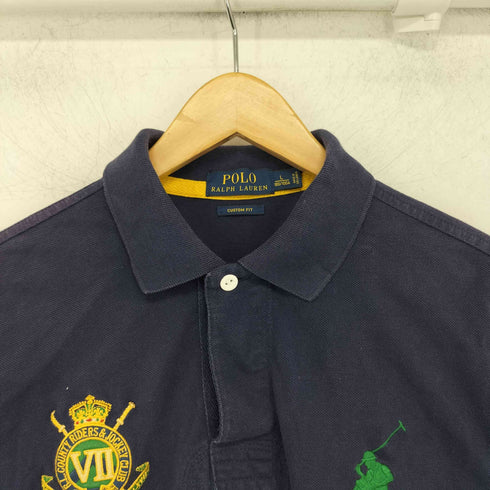 ポロラルフローレン POLO RALPH LAUREN ビッグポニー刺繍 ナンバリング 半袖 ポロシャツ メンズ L