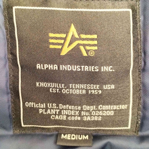 アルファインダストリーズ ALPHA INDUSTRIES N-3B フライトジャケット メンズ import:M