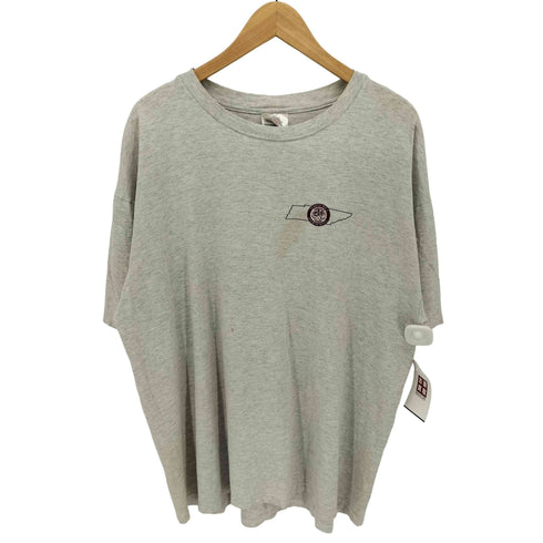 00S メキシコ製 STEDMAN By HANES ボディ ハイスクール ジョーク ラベル プリント クルーネック Tシャツ メンズ import:XL
