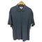 Island Shores シルク100 ウッドボタン 半袖 オープンカラーシャツ メンズ import:L