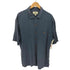 Island Shores シルク100 ウッドボタン 半袖 オープンカラーシャツ メンズ import:L