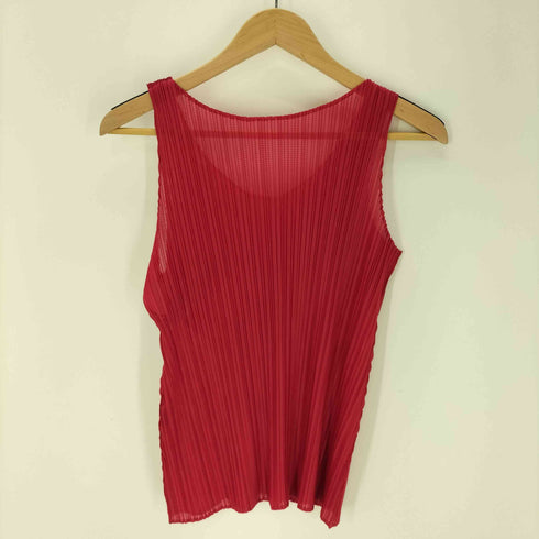 イッセイミヤケフェット ISSEY MIYAKE FETE 00S 07AW A-POC プリーツ ノースリーブ トップス ブラウス レディース JPN:2