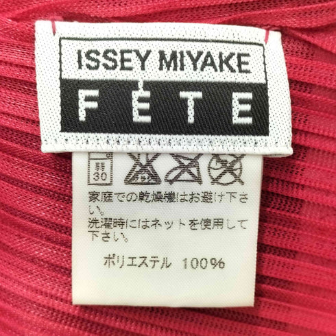 イッセイミヤケフェット ISSEY MIYAKE FETE 00S 07AW A-POC プリーツ ノースリーブ トップス ブラウス レディース JPN:2