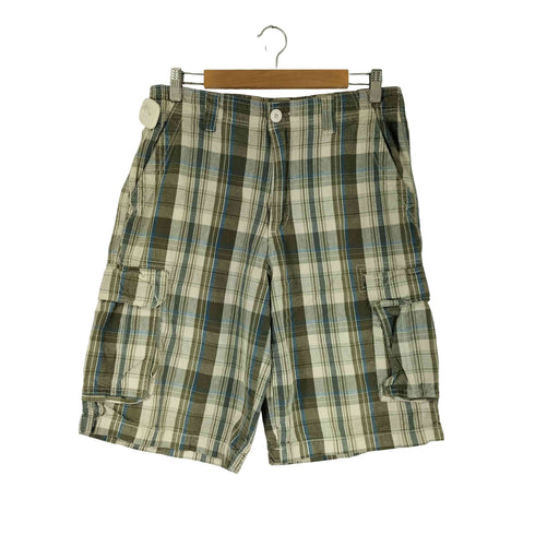 CARGO VINTAGE チェック カーゴショーツ メンズ 32