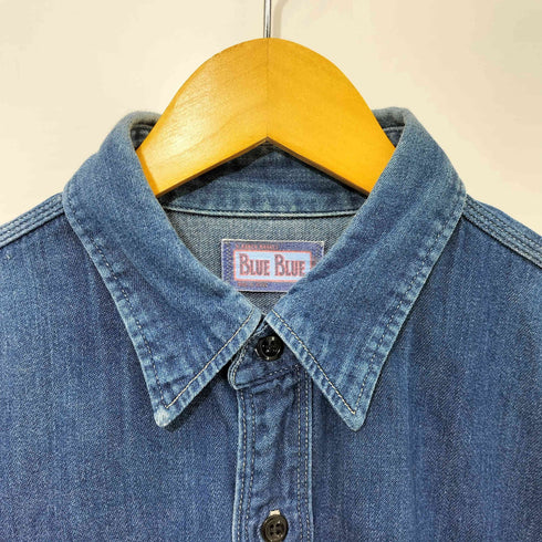 ブルーブルー BLUE BLUE デニム S/S ワークシャツ 半袖 メンズ JPN:3