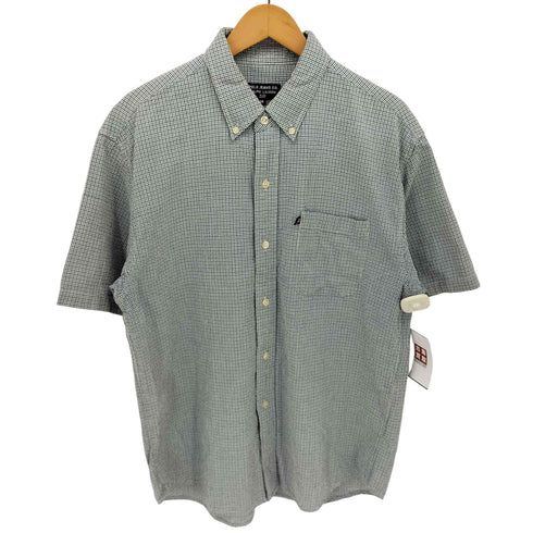 ポロジーンズカンパニーラルフローレン POLO JEANS COMPANY RALPH LAUREN チェック フロントポケット シアサッカー 半袖 ボタンダウンシャツ メンズ import:M