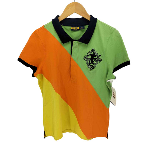 ラグビーラルフローレン Rugby Ralph Lauren カラー切替 エンブレム 刺繍 半袖 ラガーシャツ ユニセックス メンズ import:XL