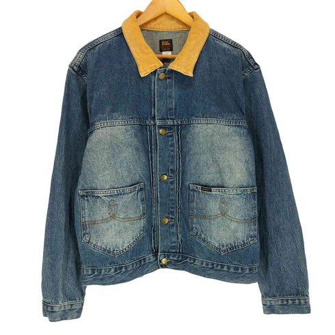 ダブルアールエルラルフローレン RRL RALPH LAUREN 271-J 襟コーデュロイ 2nd デニムトラッカージャケット メンズ XL