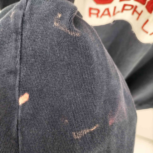 チャップスラルフローレン CHAPS RALPH LAUREN ロゴ 刺繍 切替 長袖 ポロ シャツ メンズ import:M