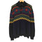 ポロバイラルフローレン Polo by RALPH LAUREN ノルディック柄 ハーフボタンニット メンズ M