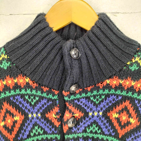 ポロバイラルフローレン Polo by RALPH LAUREN ノルディック柄 ハーフボタンニット メンズ M