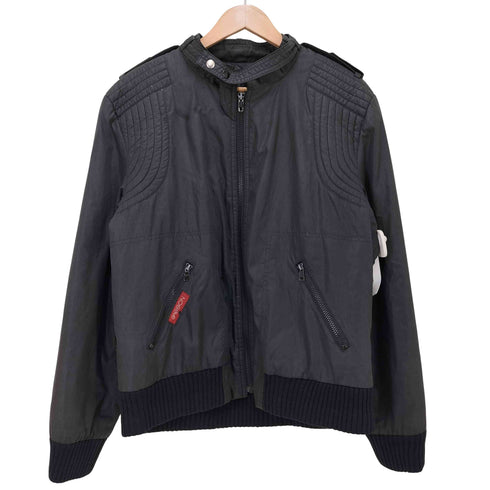 サッソン SASSON 80-90S キルティングステッチ リブブルゾン メンズ