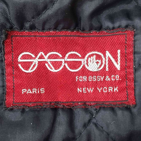サッソン SASSON 80-90S キルティングステッチ リブブルゾン メンズ