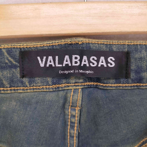VALABASAS ハードクラッシュストレッチフレアデニム street メンズ 34