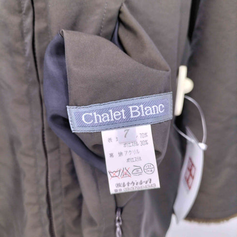 シャレブラン Chalet Blanc 裏地ファー フーデッド コート レディース 7