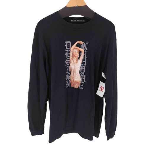 KRHYME DESIGN TATTOO GIRL LONG SLEEVE T-SHIRT TATTOO GIRL メンズ import:XL