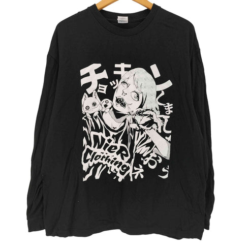 ニーアクロージング NIER CLOTHING イラストプリント クルーネックロンT メンズ import:XL