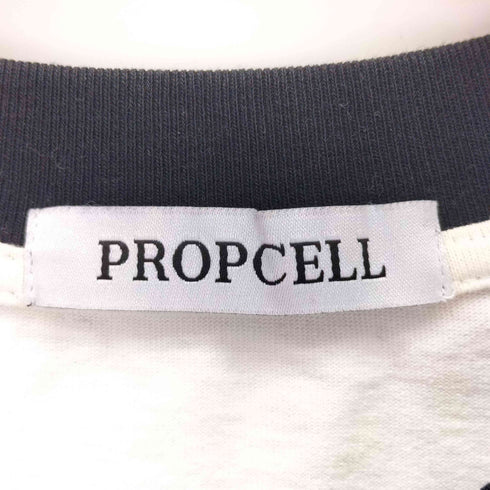 PROPCELL ロゴプリント ラグラン クルーネックTシャツ メンズ import:L