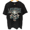 ハーレーダビッドソン HARLEY-DAVIDSON コピーライト2015 LASVEGAS スカル トランプ 両面プリント 半袖Tシャツ メンズ