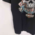 ハーレーダビッドソン HARLEY-DAVIDSON コピーライト2015 LASVEGAS スカル トランプ 両面プリント 半袖Tシャツ メンズ