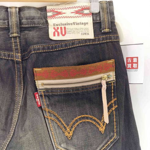 エドウィン EDWIN ExclusiveVintage ウエスタン ストレートデニムパンツ メンズ 32