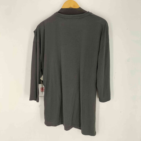 ノーアイディーブラック NO ID.BLACK レイヤードドレープBIG-T メンズ ONE SIZE