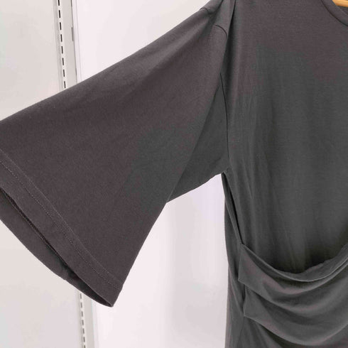 ノーアイディーブラック NO ID.BLACK レイヤードドレープBIG-T メンズ ONE SIZE