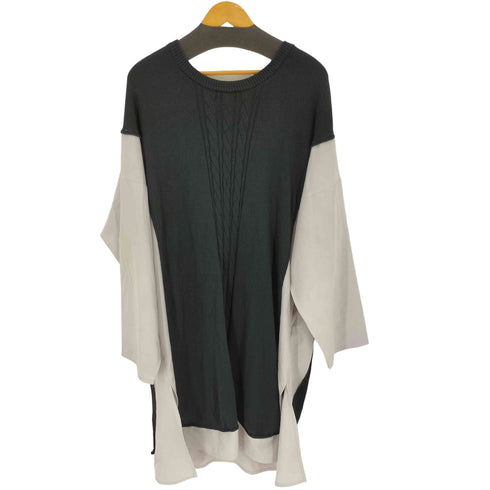 ノーアイディーブラック NO ID.BLACK 26SS ドッキングニットロングプルオーバー メンズ ONE SIZE
