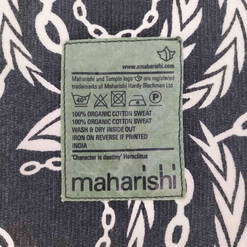 マハリシ MAHARISHI 総柄 スウェット地 マフラー メンズ