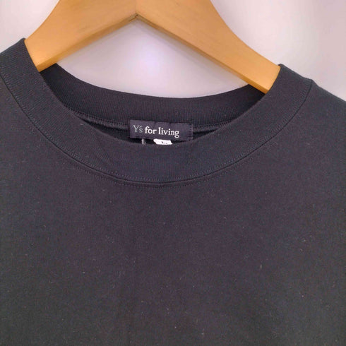 ワイズフォーリビング Ys for living バックロゴプリント クルーネック S/S Tシャツ メンズ JPN:L