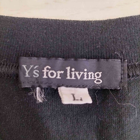 ワイズフォーリビング Ys for living バックロゴプリント クルーネック S/S Tシャツ メンズ JPN:L