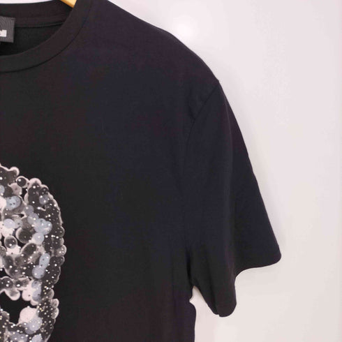 JUSTCAVALLI Y2K ドットスカルプリント ラインストーン 半袖Tシャツ メンズ import:M