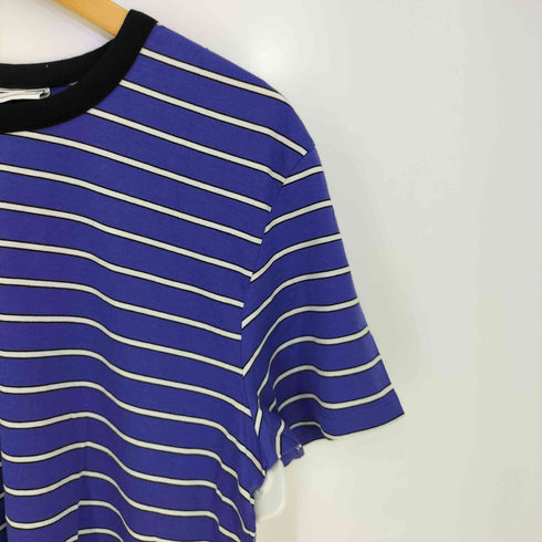 アミアレクサンドルマテュッシ AMI ALEXANDRE MATTIUSSI ボーダー クルーネック S/S Tシャツ メンズ import:L
