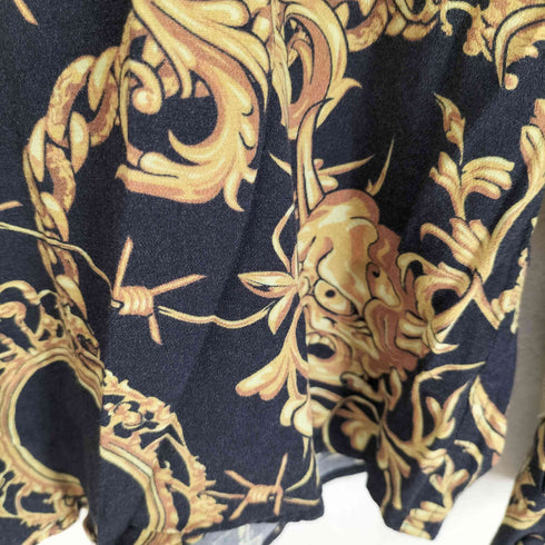 エルコンダクター el conductorH BOW TIE SHIRT バロック柄 総柄ネクタイシャツ メンズ 2