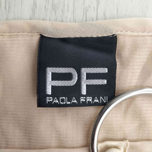 パオラフラーニ PAOLA FRANI リボンスリーブデザイン プリーツ ブラウス レディース FR:42