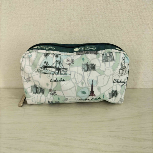 レスポートサック LeSportsac 東京マップ柄 アクセサリーポーチ レディース