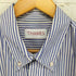 THAMES p.g shirts ロゴ刺繍 ストライプL/Sシャツ street メンズ L