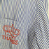 THAMES p.g shirts ロゴ刺繍 ストライプL/Sシャツ street メンズ L
