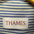 THAMES p.g shirts ロゴ刺繍 ストライプL/Sシャツ street メンズ L