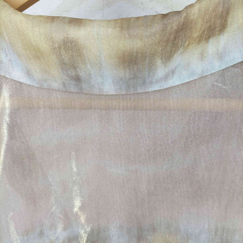 ザラ ZARA MULTICOLOURED TIE-DYE PRINT FOIL SHIRT レディース S