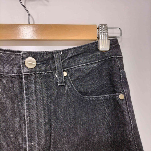 ラグナムーン LAGUNAMOON カットデザイン ストレートデニムパンツ レディース JPN:S