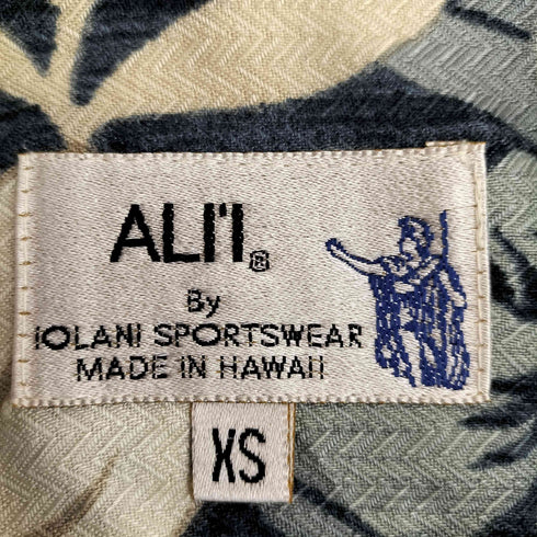 ALII ハワイ製 総柄 フラワープリント レーヨン S/S アロハシャツ メンズ import:XS