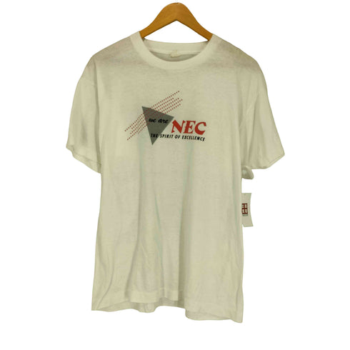 90-00s シングルステッチ 企業ロゴプリント S/S Tシャツ メンズ