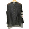 &gaime シアー バンドカラーシャツ レディース