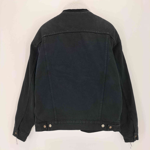 リーバイス Levis 80S USA製 ボタン裏527 裏地ボア ブラックデニムジャケット メンズ